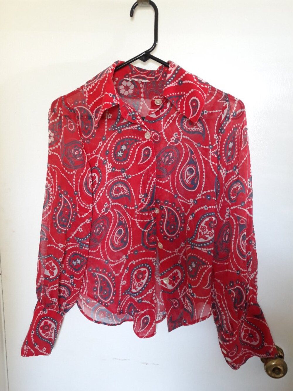 Fabulous Gordon Peters Paisley Vintage Blouse